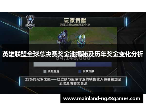 英雄联盟全球总决赛奖金池揭秘及历年奖金变化分析